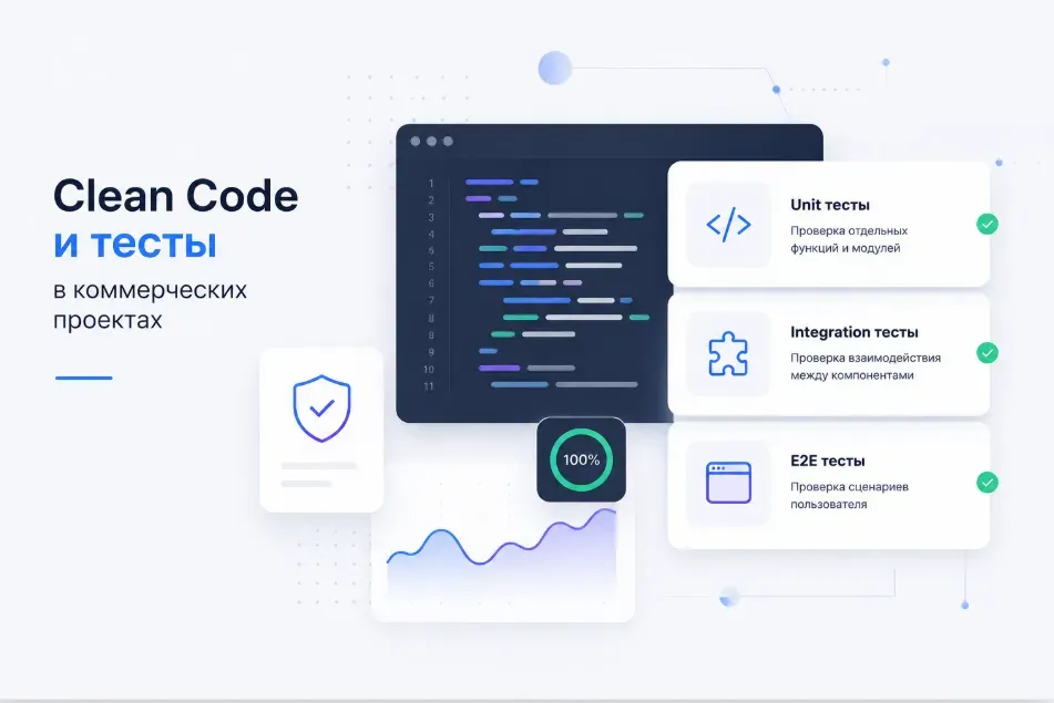 Clean Code и тесты в коммерческих проектах: зачем бизнесу unit, integration и E2E‑тесты
