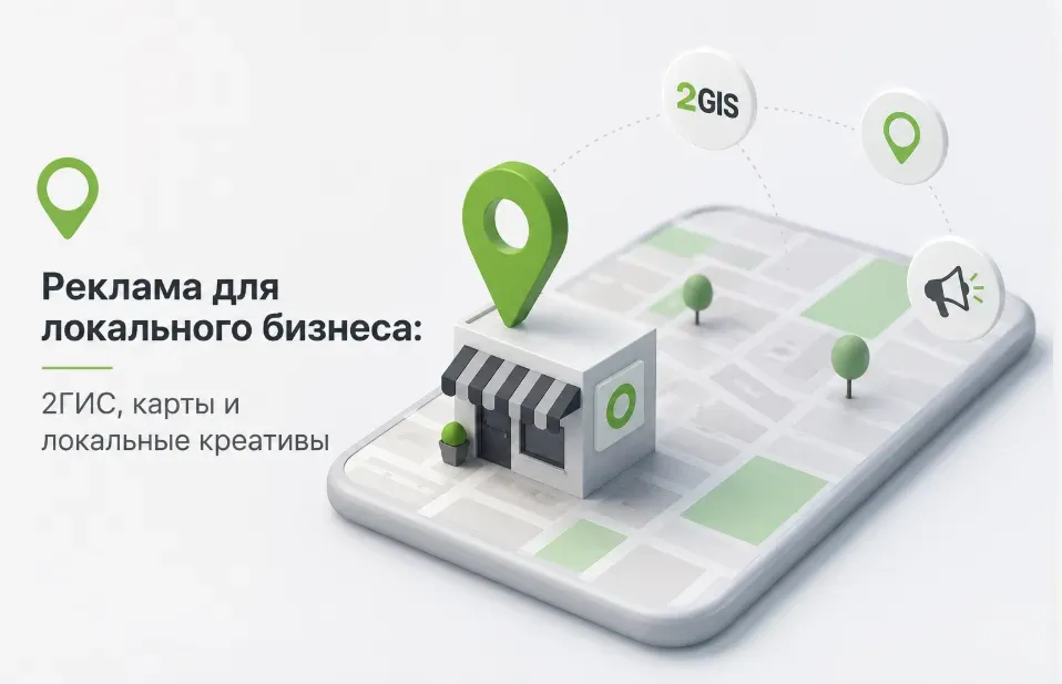 Реклама для локального бизнеса: 2ГИС, карты и локальные креативы, которые работают